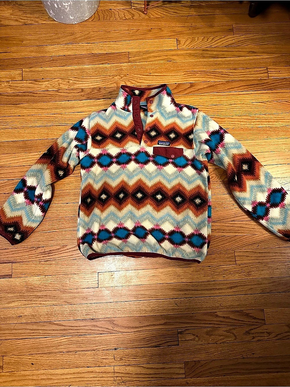 Patagonia Synchilla Patterned Pullover Fleece Size Medium Like New